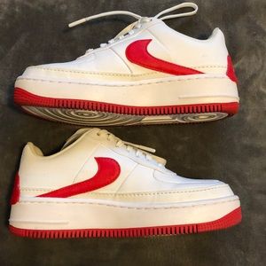 Red Nike Air Force 1’s